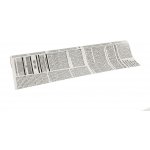 Floristická fólie 50cm x 9,1m novinový design 1/20 bílá s černou – Hledejceny.cz