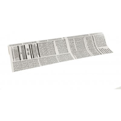 Floristická fólie 50cm x 9,1m novinový design 1/20 bílá s černou – Hledejceny.cz