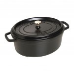 Staub Cocotte hrnec oválný 31 cm 5,5 l černý – Hledejceny.cz