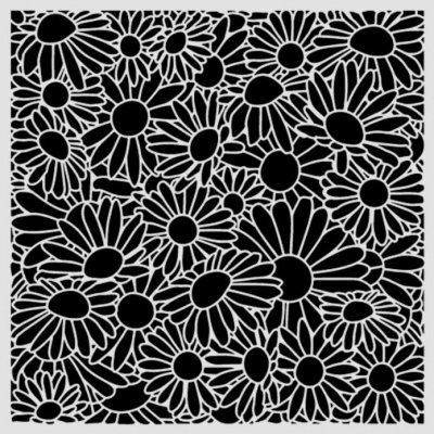 Stamperia Plastová šablona 18 × 18 cm Kopretiny – Hledejceny.cz