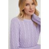 Dámský svetr a pulovr United Colors of Benetton Bavlněný svetr lehký 1594D108W fialová