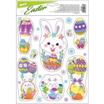 MFP 2221782 Okenní fólie velikonoční VE012 21x30cm s glitrem – Hledejceny.cz