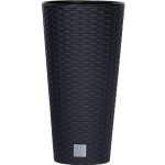 Prosperplast RATO TUBUS Květináč 20x38,1 cm ratan antracit – Hledejceny.cz