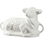 Český smalt Gourmetina Litinová smaltovaná pečící forma Beránek Leopold Papírově bílá 37x21x8,5 cm – Zbozi.Blesk.cz