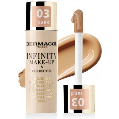 Dermacol Infinity make-up&korektor č.03 sand 20 g – Hledejceny.cz