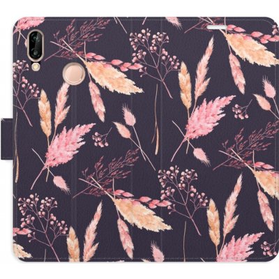 Pouzdro iSaprio Flip s kapsičkami na karty - Ornamental Flowers 02 Huawei P20 Lite – Zbozi.Blesk.cz