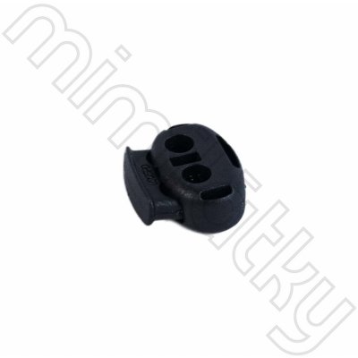 Brzdička plastová dvoušňůrová černá YKK – Zboží Dáma