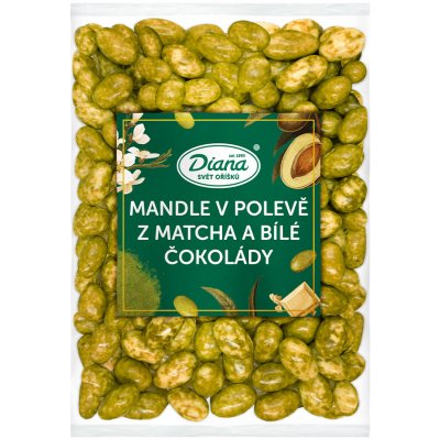 Diana Company Mandle v polevě z matcha a bílé čokolády 500 g – Zboží Mobilmania