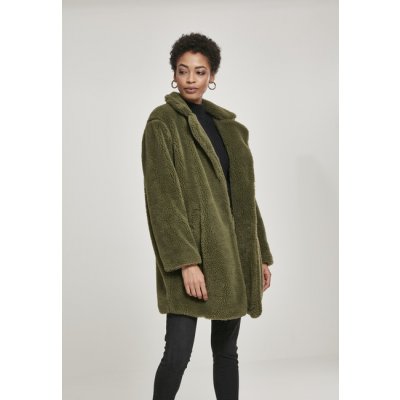 Urban Classic Ladies Sherpa Coat olive – Zboží Mobilmania