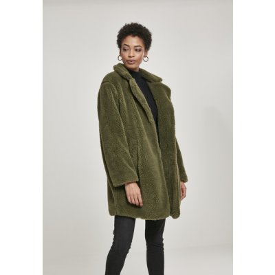 Urban Classic Ladies Sherpa Coat olive