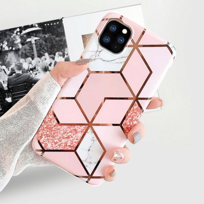 Pouzdro i.cz Ochranné iPhone 11 Pro - Geometric růžové