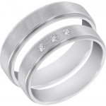Eppi Zlaté snubní prsteny se třemi diamanty Xoana RW35685 – Hledejceny.cz