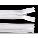 Spirálový zip skrytý šíře 3 mm, délka 22 cm - bílý – Hledejceny.cz