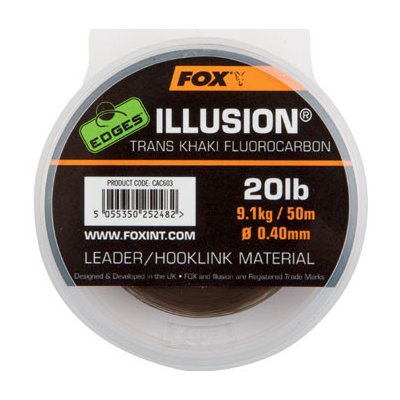 Fox EDGES Illusion Flurocarbon Leader 50m 0,40mm 9,1kg – Hledejceny.cz