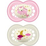 Mam dudlík night box holka 2 kusy růžová/béžová – Zboží Dáma