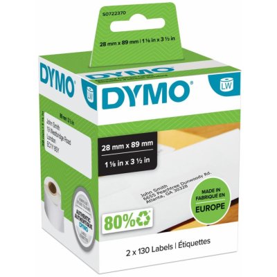 Dymo 89mm x 28mm, bílé, S0722370 – Zboží Dáma