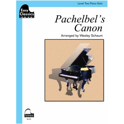 Pachelbel's Canon Schaum Easy Classics Level 2 Piano Solo Sheet pro klavír 997371 – Hledejceny.cz