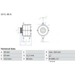 generátor BOSCH 0 986 033 880