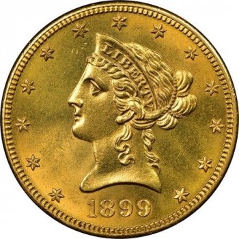 United States Mint Zlatá mince 10 Dollar American Eagle Liberty Head 1899 16,97 g