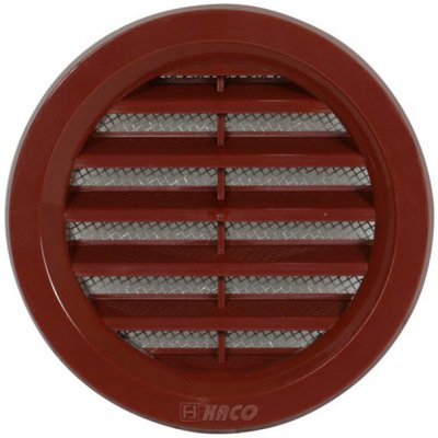 Mřížka větrací HACO průměr 75 mm kruhová se síťovinou hnědá – Zboží Mobilmania