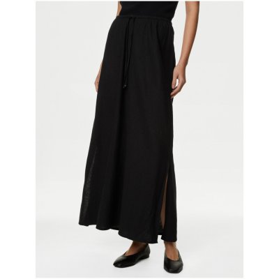 Marks & Spencer dámská sukně s příměsí lnu černá