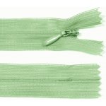 Spirálový zip no.3 skrytý nerozepínací 20cm - více barev color: 745 světle zelená – Hledejceny.cz