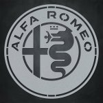Dřevěné logo na zeď - Alfa Romeo | DUBLEZ – Zboží Dáma