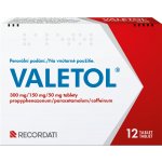 VALETOL POR 300MG/150MG/50MG TBL NOB 12 – Hledejceny.cz