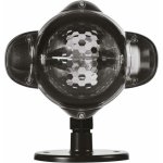 Emos DCPC03 LED dekorativní projektor vločky 4W IP44 bílá rotující světlo černá – Hledejceny.cz