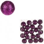 Autronic Vánoční dekorační koule fialová Cena za 1 polybag PRZ719876 – Zboží Mobilmania