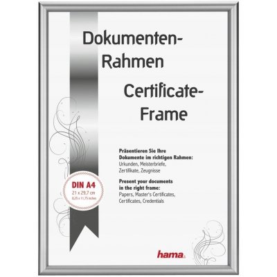 Hama rámeček hliníkový DETROIT, stříbrný, 21 x 29,7 cm – Zboží Živě
