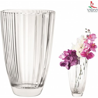 VIDIVI VIDIVI, skleněná váza DIVA, průměr 16 cm, výška 24 cm – Hledejceny.cz