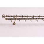 GAROL Olimp dvojitá kovová twister garnýž mosaz 500 cm – Sleviste.cz