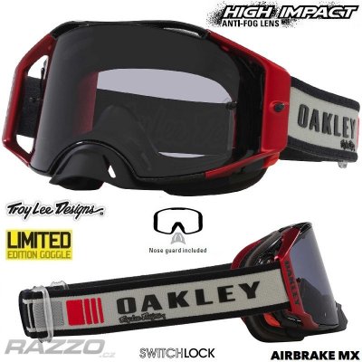 Oakley Airbrake MX TroyLeeDesigns Grey Blocks – Hledejceny.cz