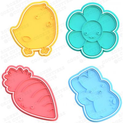 Sada vykrajovátek - Velikonoce Kawaii Velikost: 12-14 cm – Hledejceny.cz