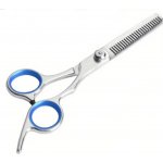 Dog Grooming Scissors nerezová ocel 16 cm modrá , oboustranné efilační nůžky – Hledejceny.cz
