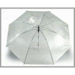 Dámský svatební průhledný vystřelovací deštník transparent – Zboží Dáma