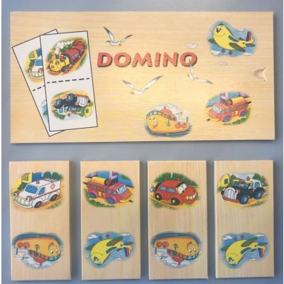 Domino Dřevěné domino Dopravní prostředky – Zboží Mobilmania
