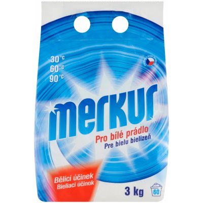 Merkur prací prostředek na bílé prádlo 60 PD 3 kg – Sleviste.cz