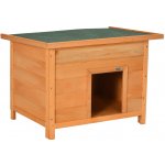PawHut psí bouda Útulná psí bouda z jedlového dřeva se střechou 82 x 58 x 58 cm – HobbyKompas.cz