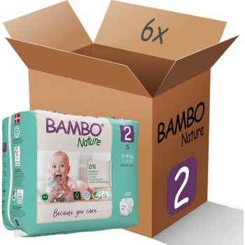 Bambo 6x Nature 2 S 3-6kg 30ks