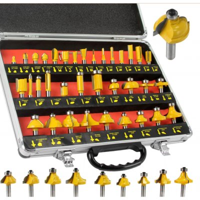 Frézy stopkové sada 35 kusů se stopkou 8mm Mar-Pol 22550 – HobbyKompas.cz