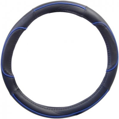 Compass Univerzální potah volantu Wave 37 - 39 cm černo / modrý - – Zboží Mobilmania