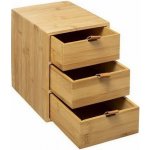 5five Organizér na kosmetiku, bambusový, 3 zásuvky – Sleviste.cz