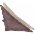 Träumeland Bandana Bib 2 ks - Beige & Schokopflaume – Zboží Mobilmania