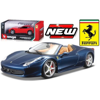 Bburago Ferrari 458 Spider červená 1:24