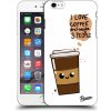 Pouzdro a kryt na mobilní telefon Apple Pouzdro Picasee silikonové Apple iPhone 6 Plus/6S Plus - Cute coffee čiré