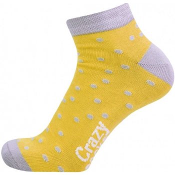 Bonastyl TOSCANA dámské kotníkové ponožky žlutá šedá