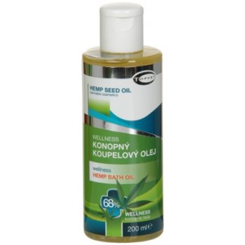 Topvet Wellness konopný koupelový olej 68% 200 ml