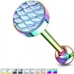 Piercingate piercing do jazyka šupiny ryby PCI00332 růžová 5/ – Zboží Dáma